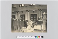 藏品(蔣總統復職紀念珍影：總統向陸海空軍高級將領訓話)的圖片